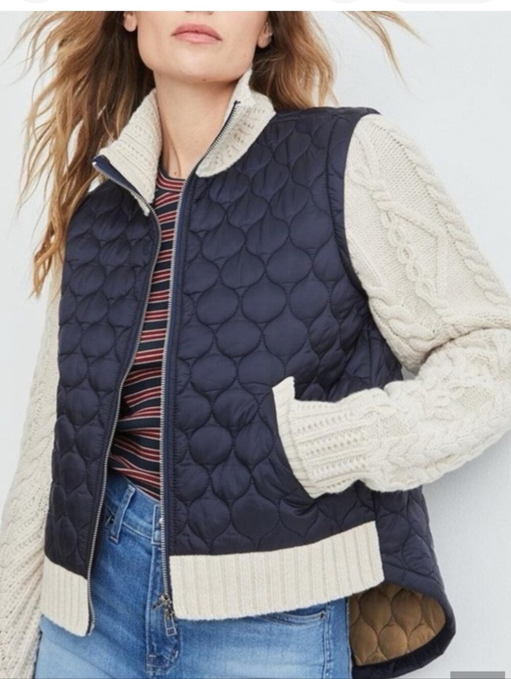 NWOT Sweater Puffer Vest